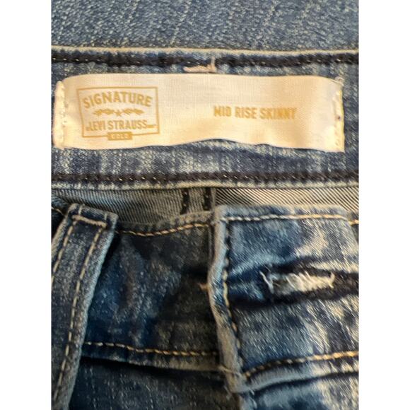 Levis Signature Mid Rise Skinny Sz 10 M 30/30 - Picture 8 of 9